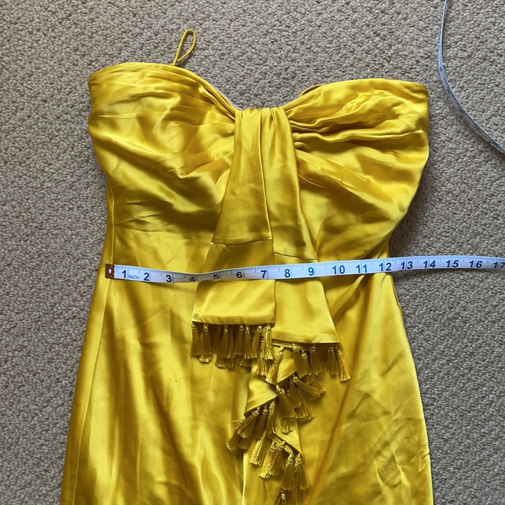 Cinq a sept Elise yellow tassel dress - Picture 7 of 10